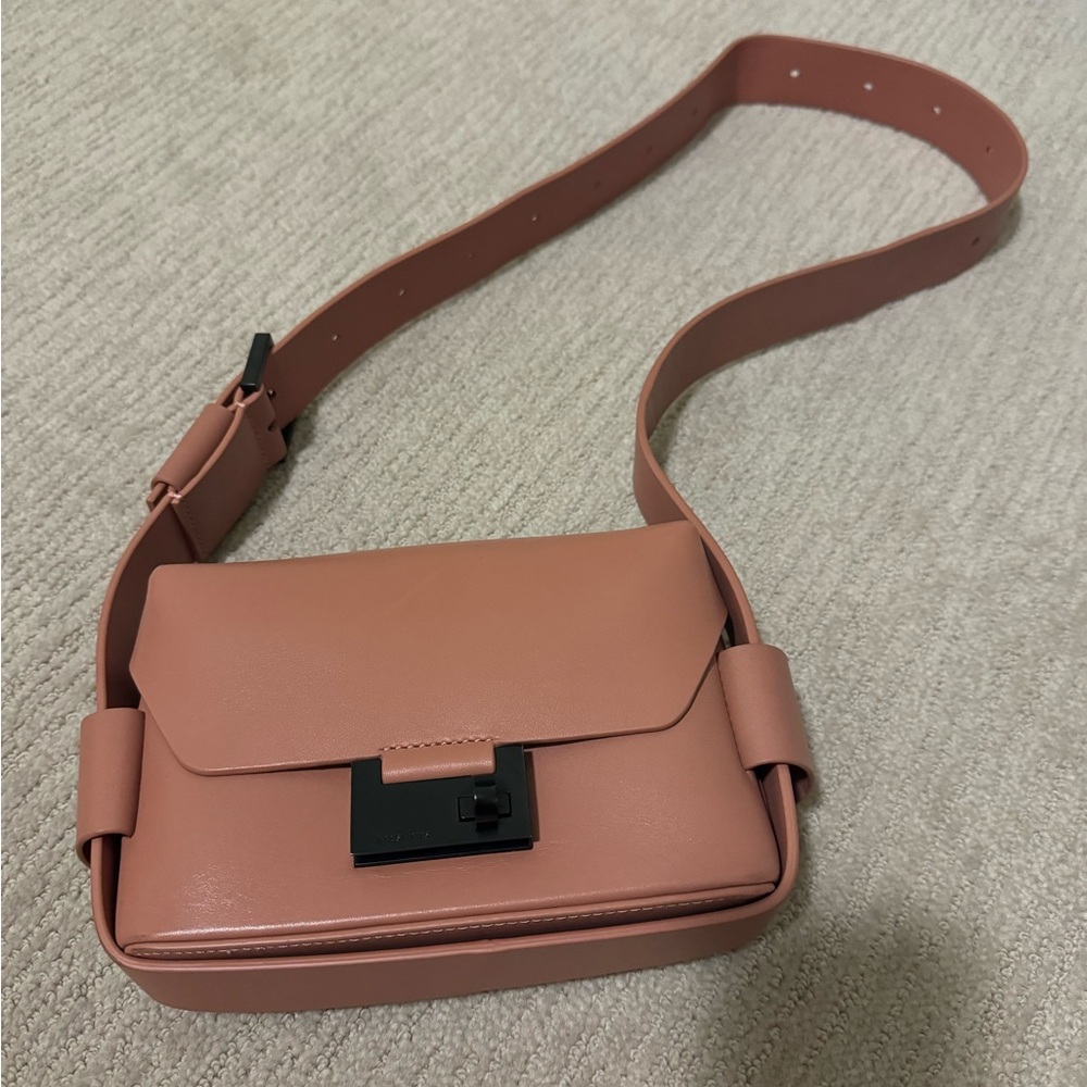 ALLSAINTS FRANKIE CROSSBODY IN PINK